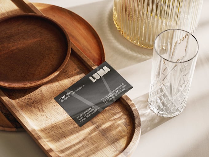 design a premium business card for your brand