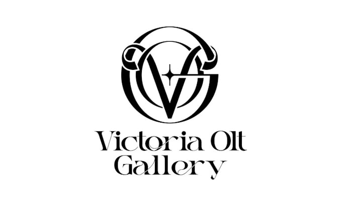 design art gallery cocktail bar logo