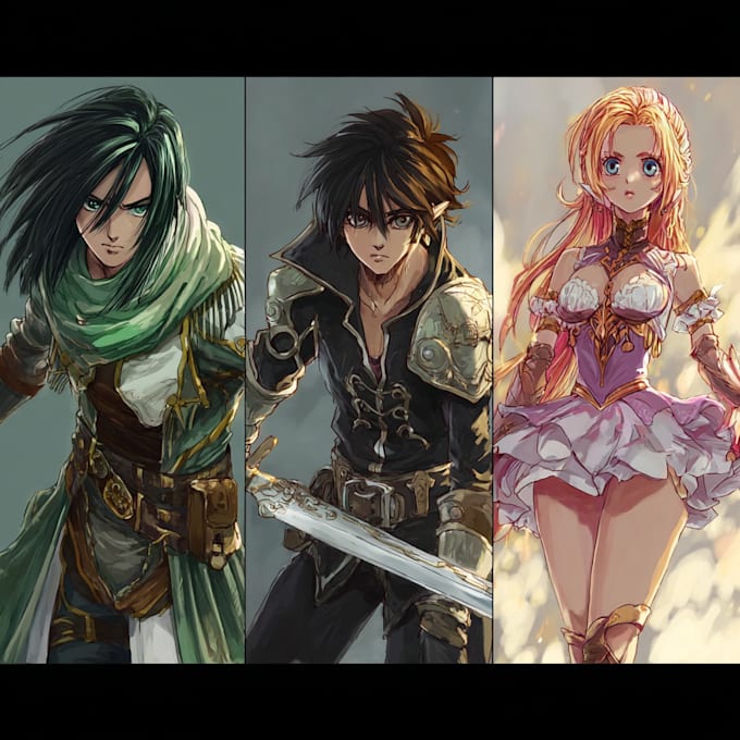 Design original anime characters for rp or visual novels by Touru834 ...