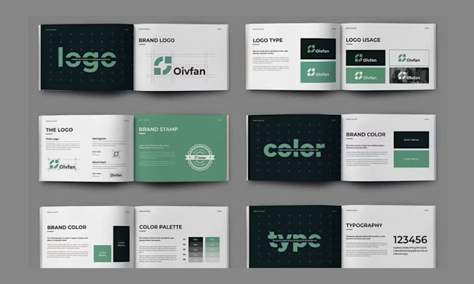 Branded Pdf Examples Design professional brand book design with style guide and coperate ...