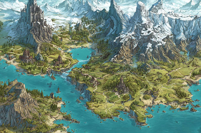 draw a custom map for fantasy