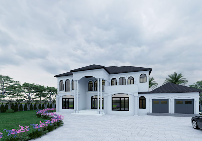 do 3d house exterior modelling sketchup, architecture renderings, walkthrough