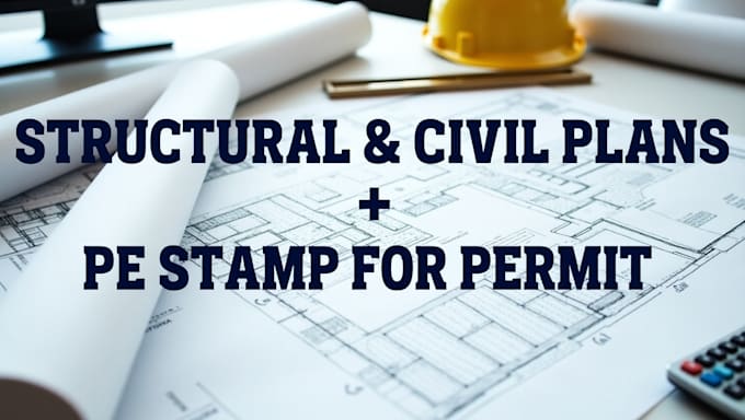 usa pa, il, ca, fl, tx structural and civil engineering plan and plan stamp
