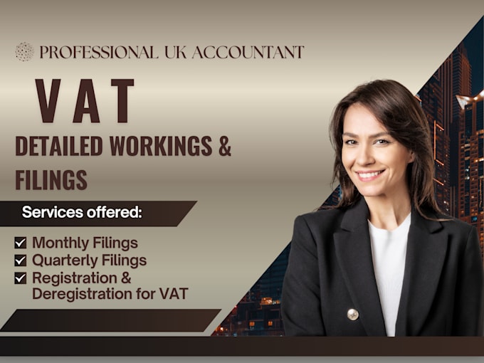 do quarterly vat workings and filings