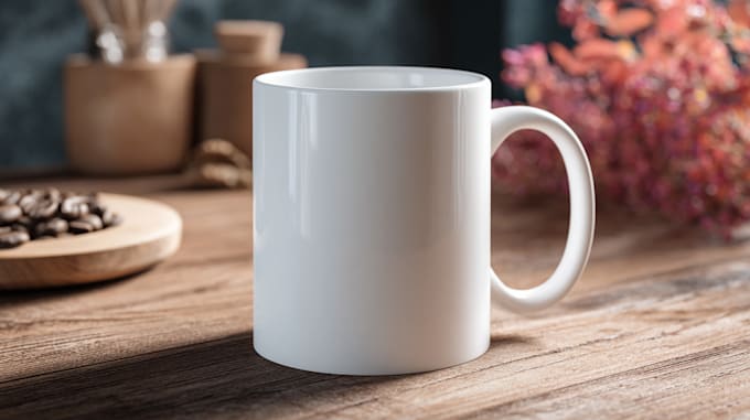 draw awesome custom coffee mug design