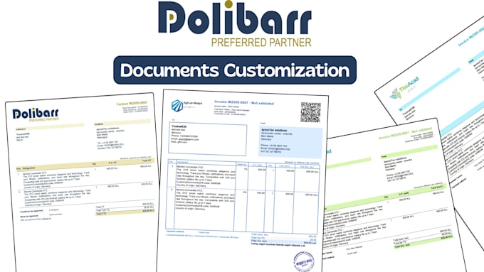 customize your dolibarr documents , invoices , orders , offers and more