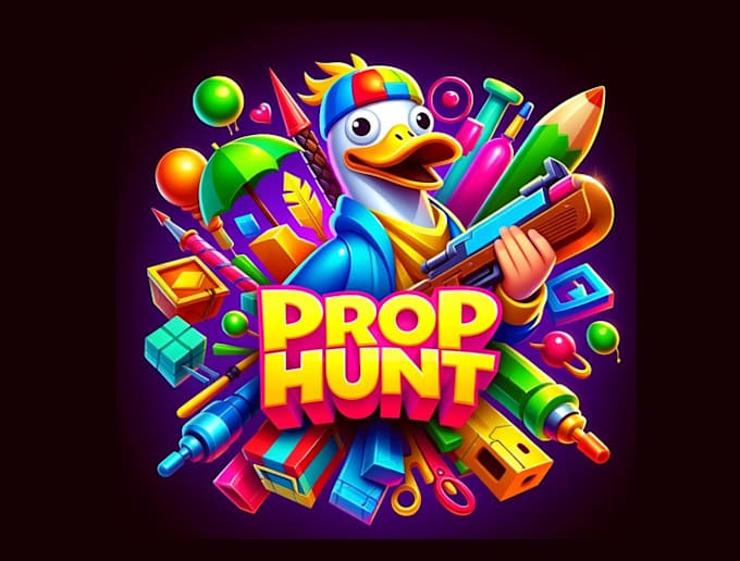 design super prop hunt game mode logo
