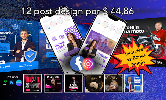 Create custom instagram and facebook post designs by Orismarxavier | Fiverr