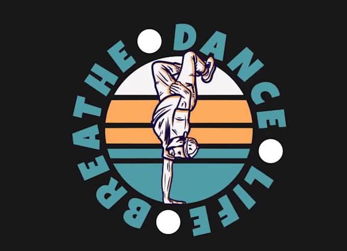do dance studio vintage logo design with express delivery