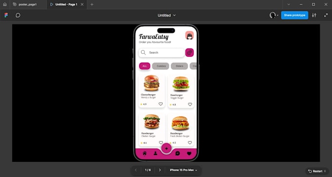 design a modern website UI UX in figma