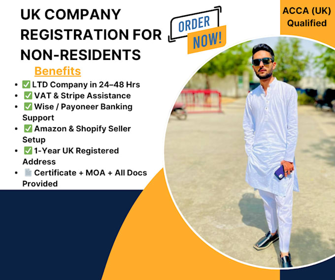 register your UK ltd company with vat and bank support