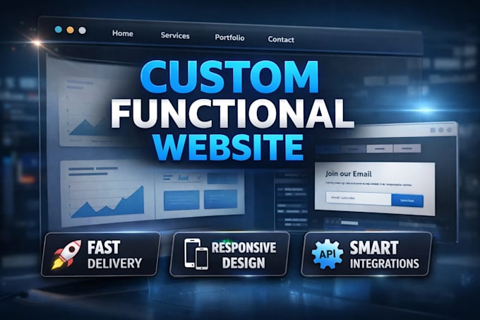 create custom functional website