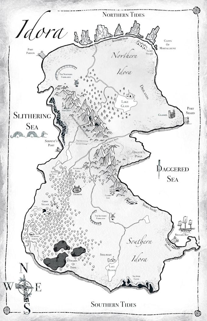 draw a map for your fantasy novel