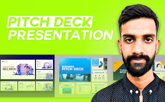create a modern pitch deck or business presentation