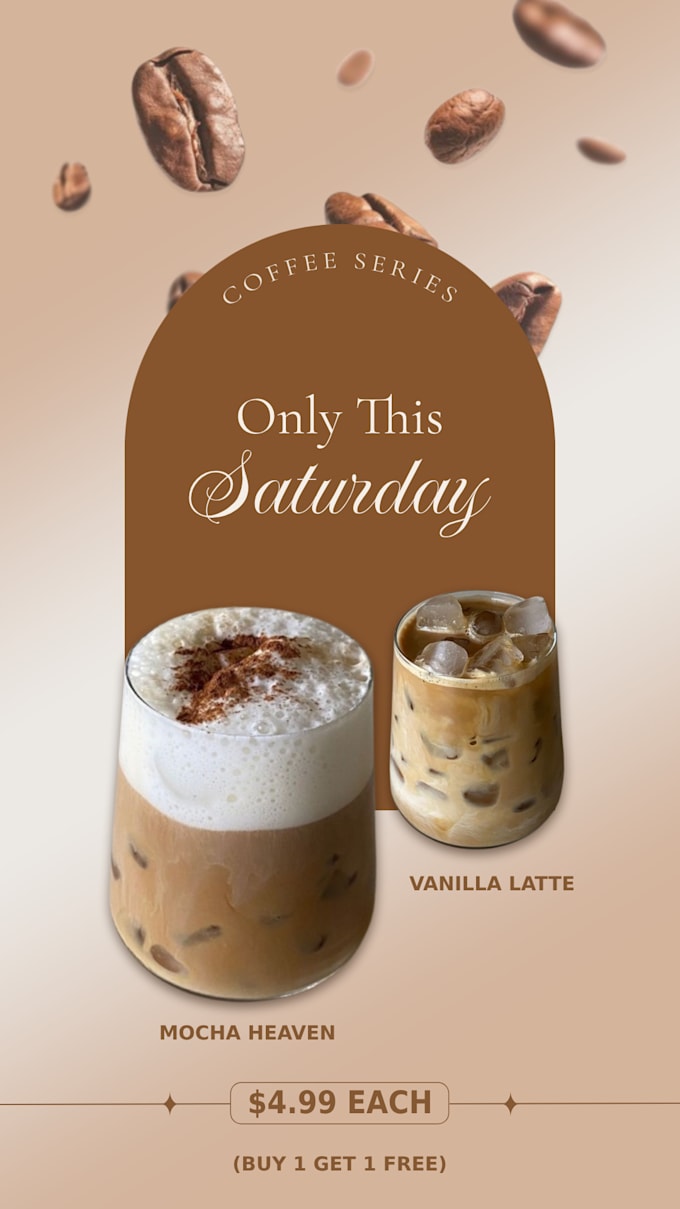 design modern product posters for instagram and print
