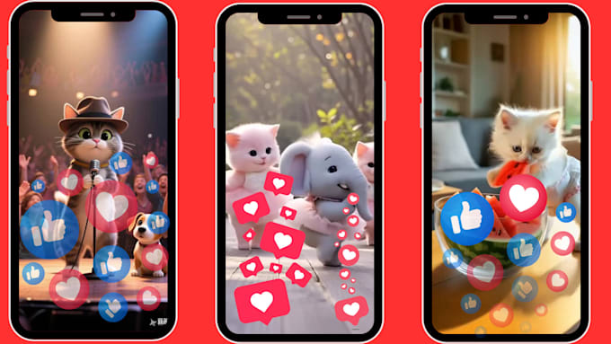 create viral ai animal short, fluffy persian cat, ai cat video youtube short