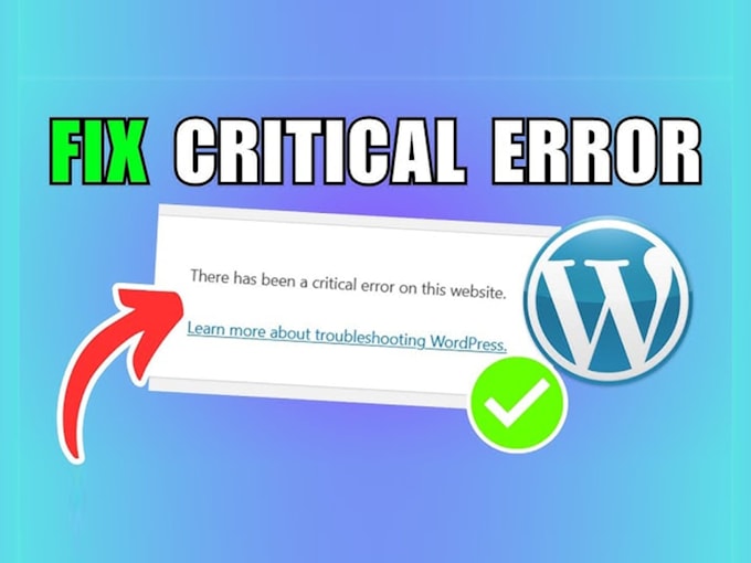 fix wordpress critical error and restore website