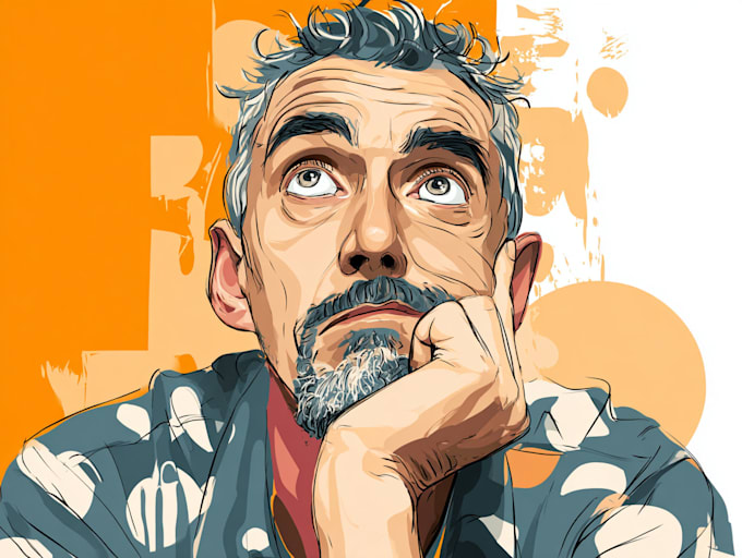 draw cartoon vector portrait or illustration
