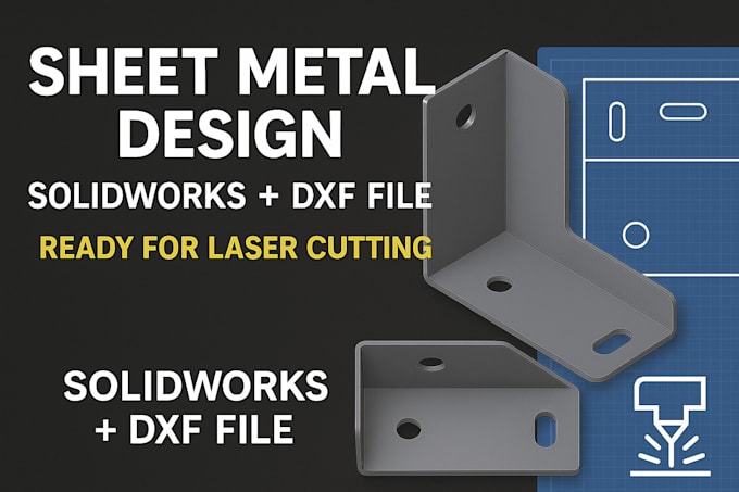 do sheet metal design with dxf for cnc cutting