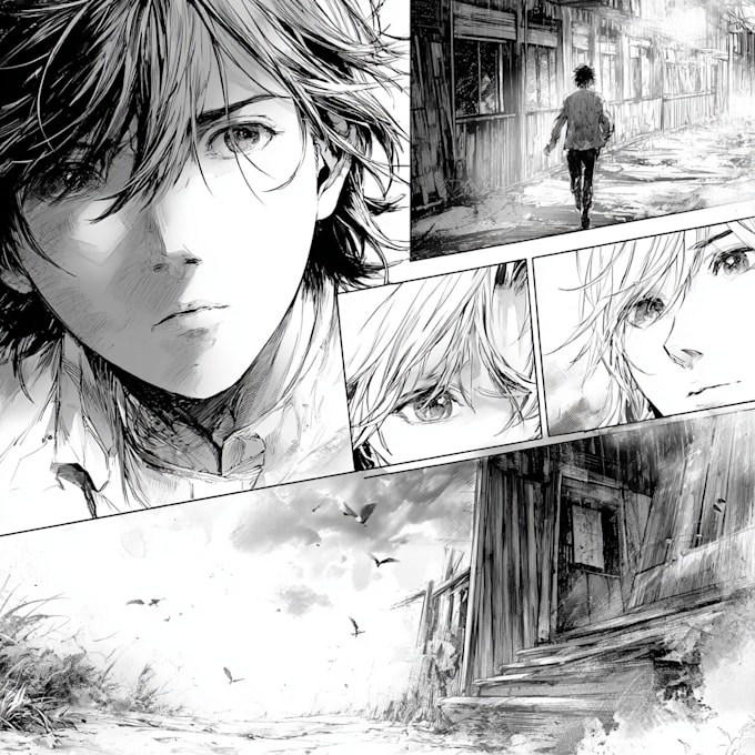 Draw anime manga panel comic strip manga page manga storyboard comic ...
