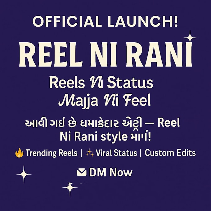 create a beautiful status, video, reels