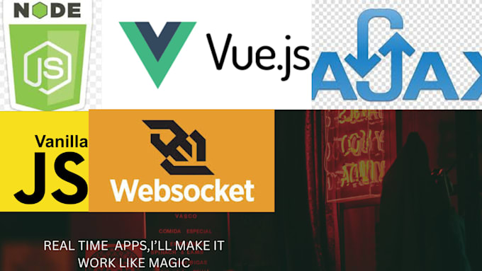 build and fix node js, vue js, ajax, and vanilla websocket projects seamlessly
