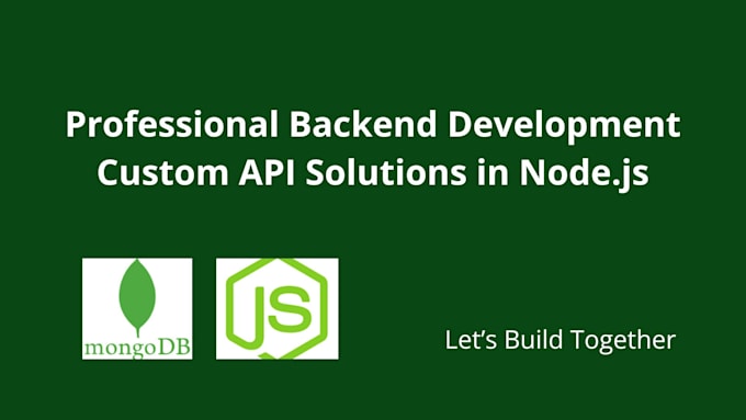 design and build node js rest API