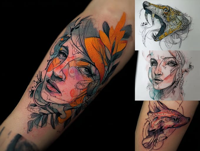create a unique and custom tattoo design