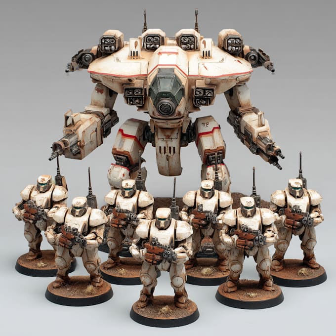 paint tau empire units for warhammer 40k