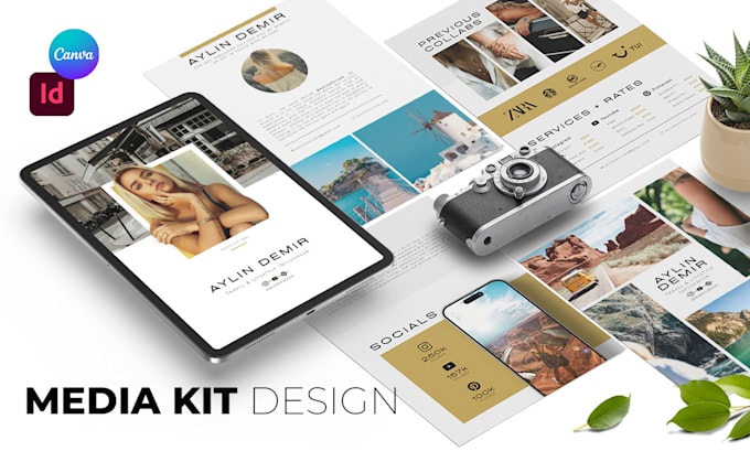 design your stunning influencer media kit and press kit