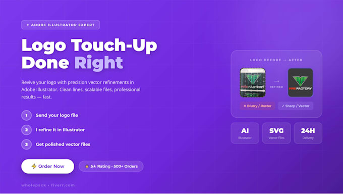 fix, vectorize, and clean up your logo in adobe illustrator