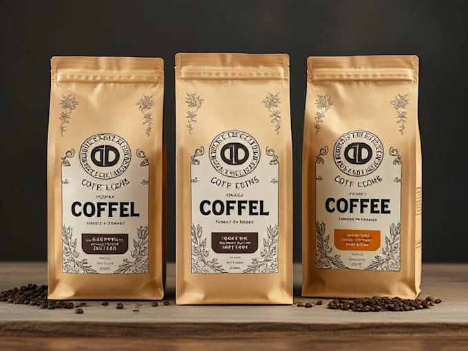 do coffee or tea packaging and label design for you