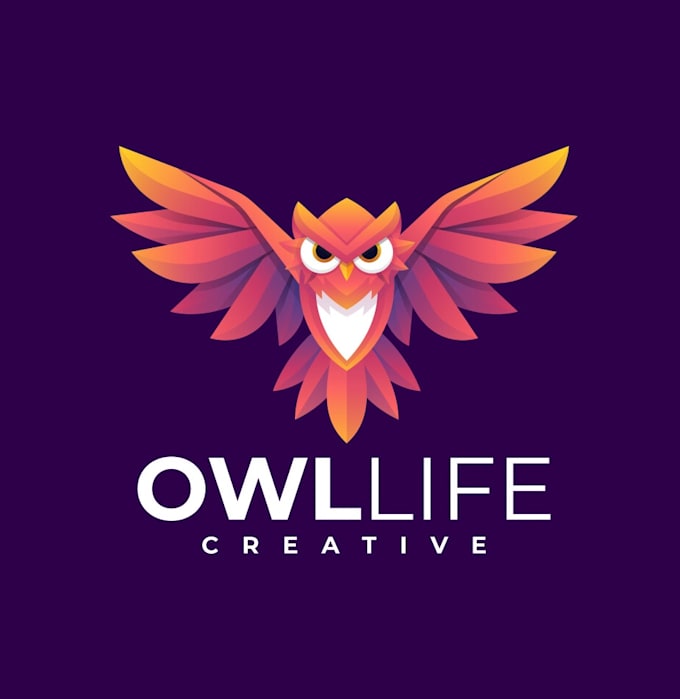 design an eagle, falcon, owl, animal logo and bird