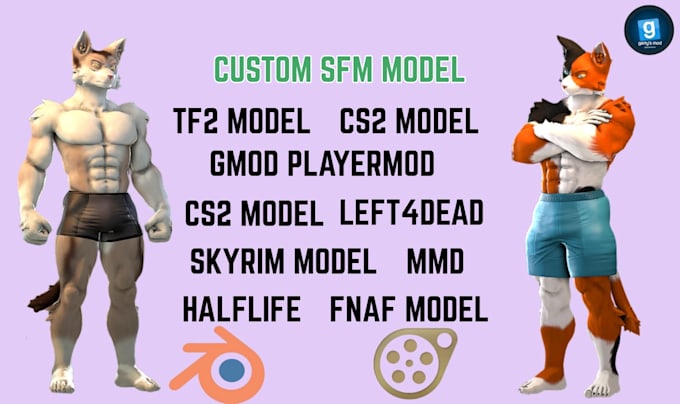 port, edit, create sfm model gmod playermodel left 4 dead 2 tf2 mmd vr character
