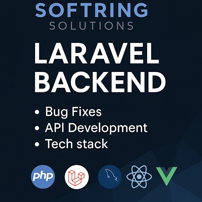 build and fix laravel PHP backend with mysql database