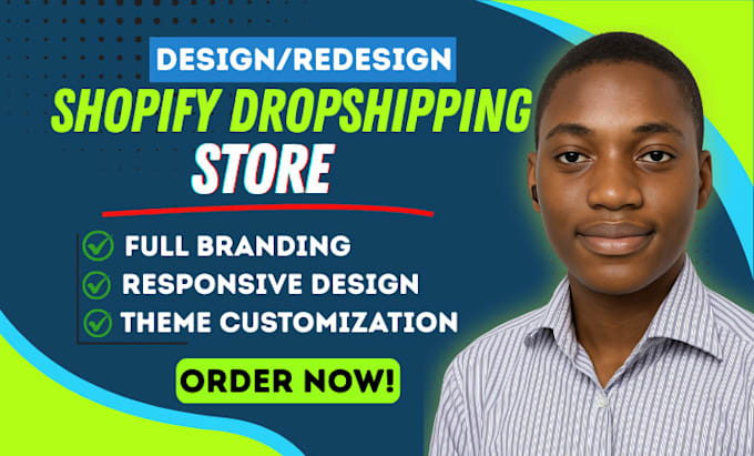 shopify developer do stunning shopify homepage design redesign shopify website