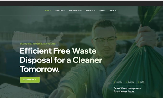 build squarespace demolition junk removal website dumpster rental website