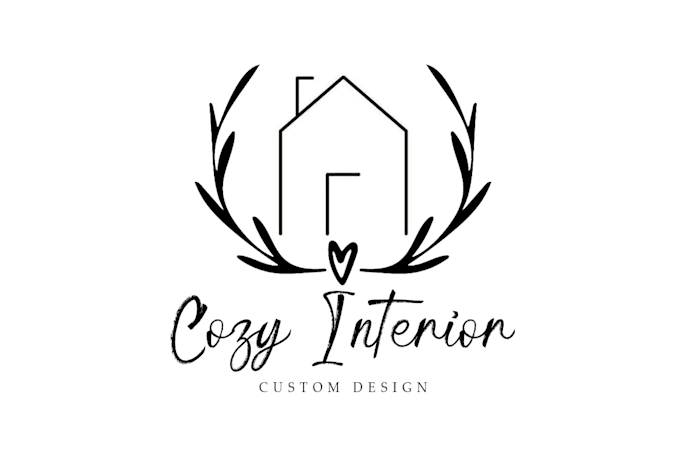 design modern minimal interior home decor logo