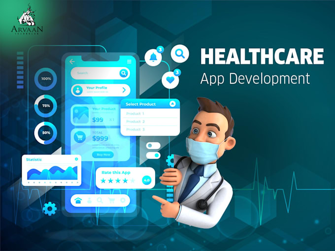 develop healthcare mobile and web app