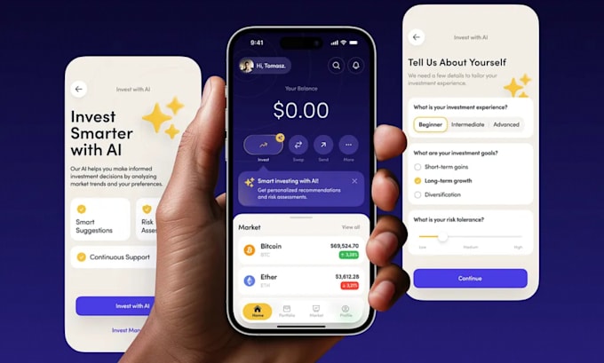 develop crypto wallet website wallet app p2p exchange website