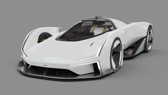 render 3d polestar synergy car exterior, car interior design, pagani car, lambo