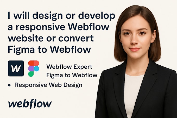 develop or design a responsive webflow website or convert figma to webflow
