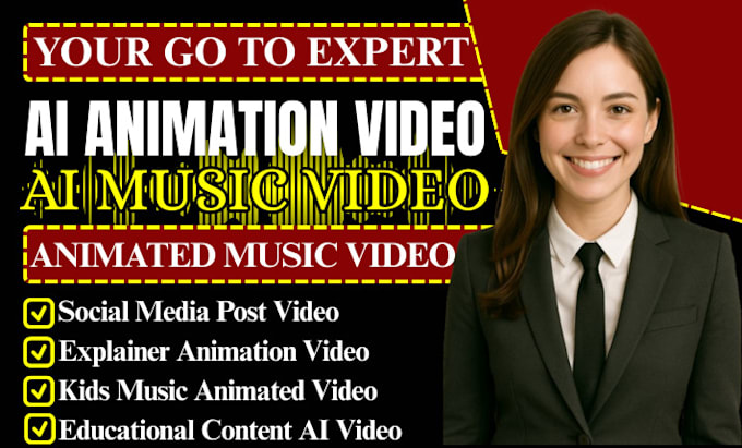 Create stunning ai video cartoon animation character, kids music video ...