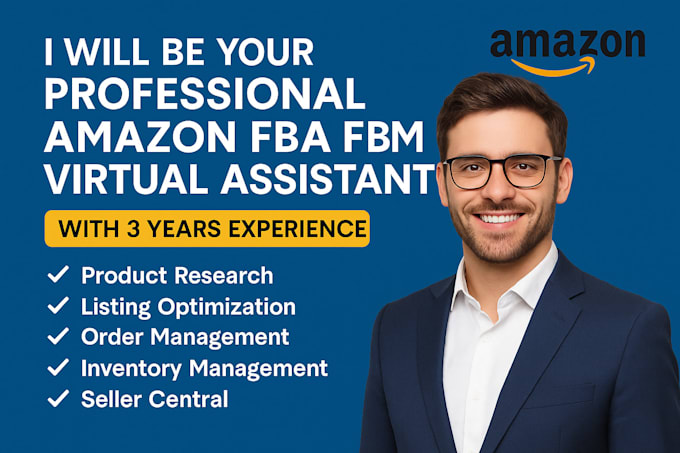 be your professional amazon fba fbm virtual assistant