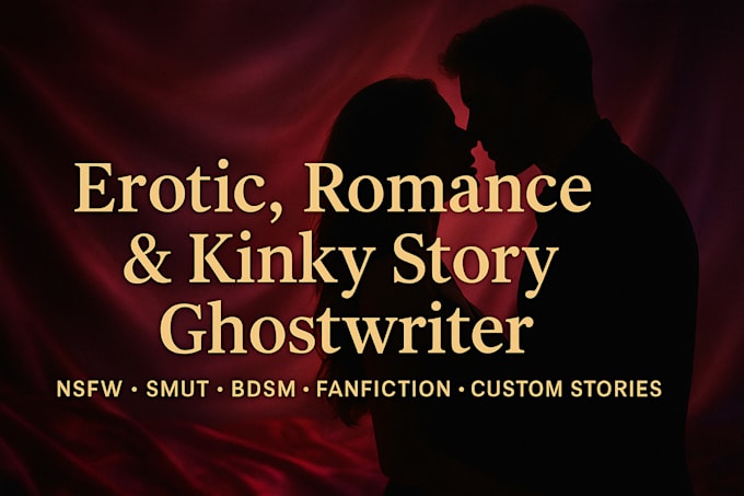 Ghostwrite your erotic story, romance story, bdsm, nsfw, smut, kinky