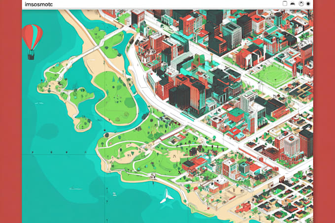do modern vector maps, rv maps, events, or city maps in illustrator