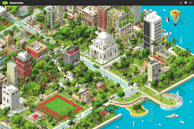 design amazing vector or isometric maps illustration