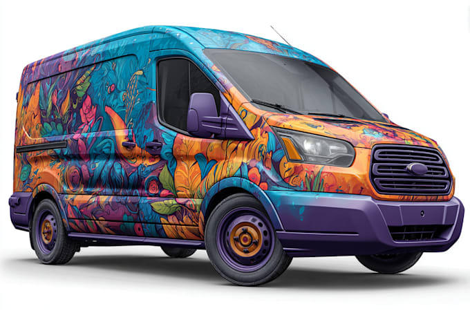 attractive car wrap design and vehicle wrap design