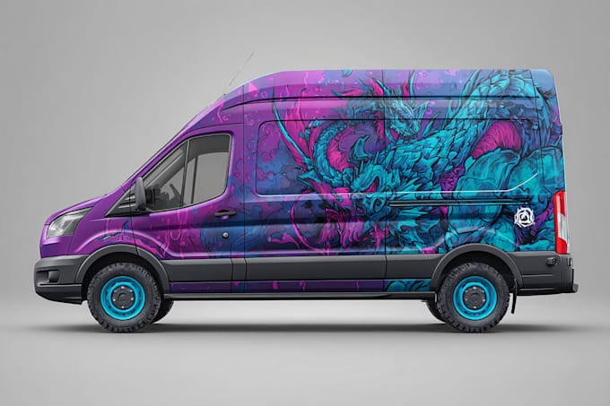 make branding vehicle wrap, van wrap, car wrap