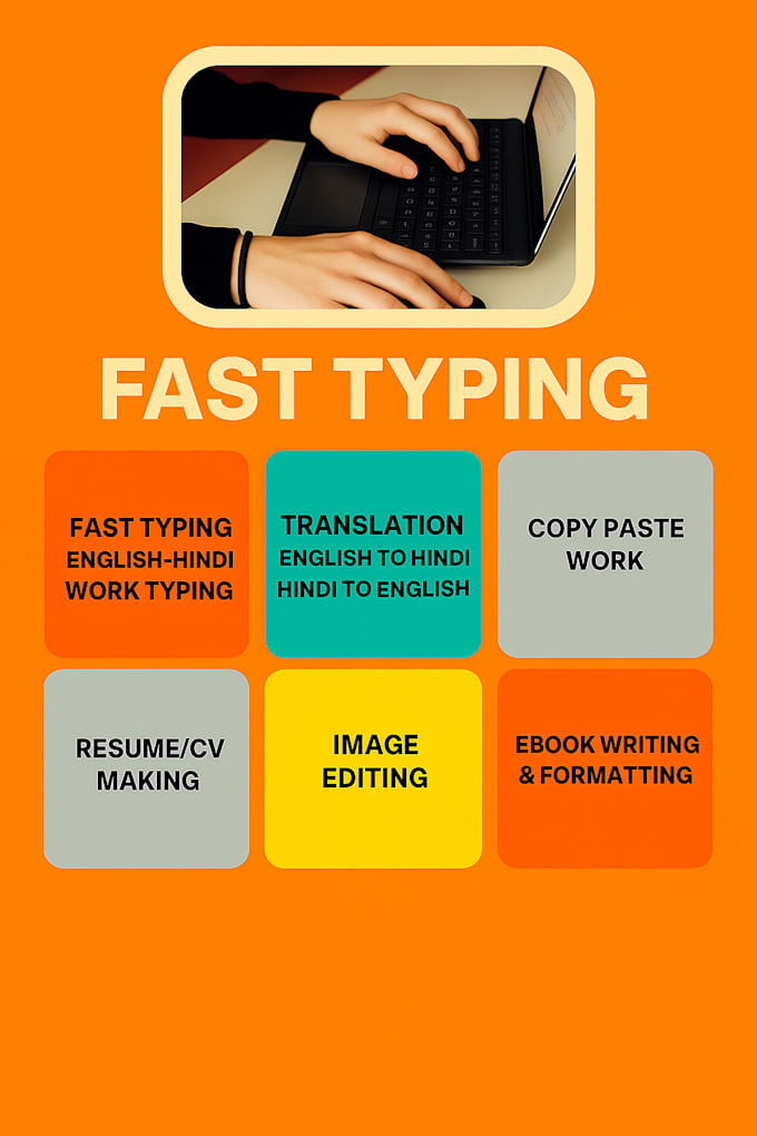 Works Fast Typing Do fast typing and image editing work by Typing_by_priya | Fiverr